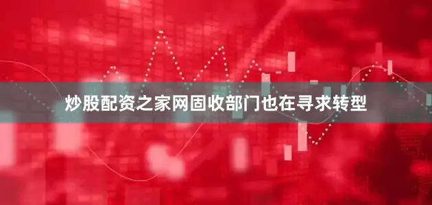 炒股配资之家网固收部门也在寻求转型